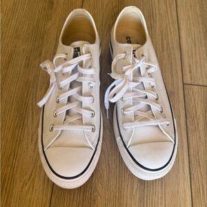 Converse Women’s White Low-Top Leather Sneakers